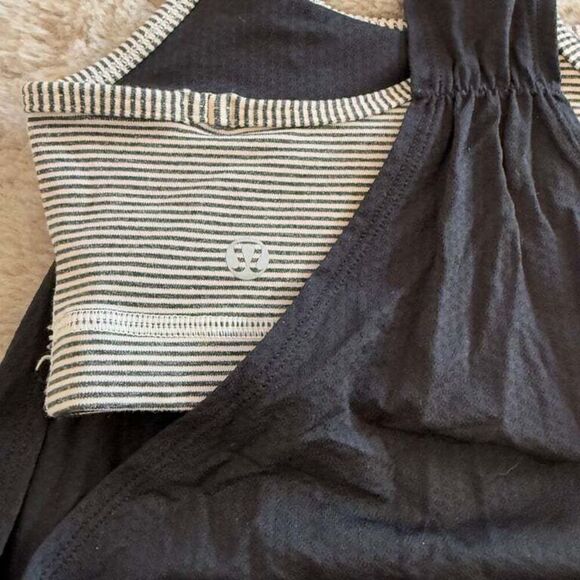 Lululemon Black Racerback Athletic‎ Tank Top built in Bra Gym Outdoor Size S - Picture 7 of 9
